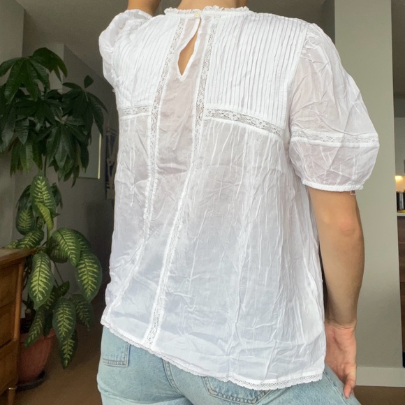 NWT Wilfred Wallflower Blouse in White - Picture 4 of 9